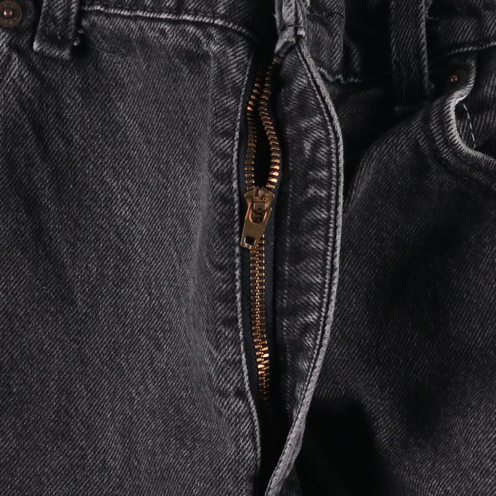 90'S Levi's 550-0260 Black Denim Tapered Denim Pants, Made in USA, Men's Size 36, Vintage cotton black type Vintage Second Hand