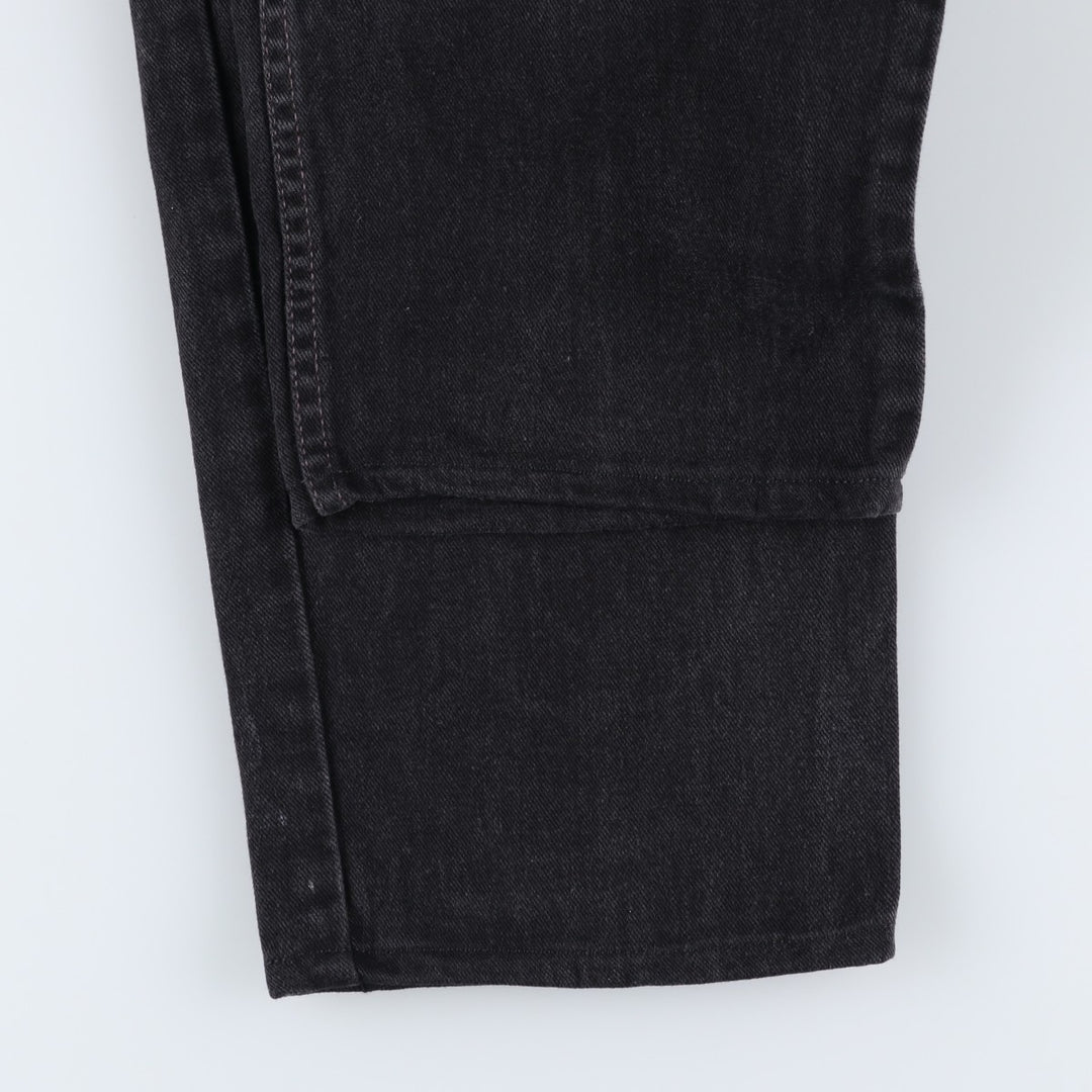 90'S Levi's 550-0260 Relaxed Fit Tapered Black Denim Pants, Made in the USA, Men's Size 36 (Vintage) cotton black type Vintage Second Hand