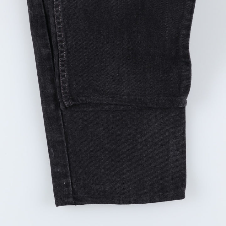 90'S Levi's 550-0260 Relaxed Fit Tapered Black Denim Pants, Made in the USA, Men's Size 36 (Vintage) cotton black type Vintage Second Hand