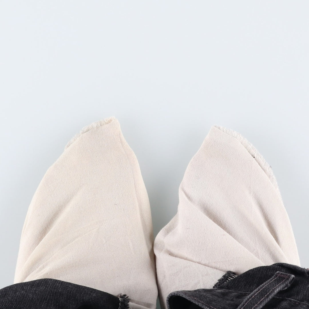 90'S Levi's 550-0260 Relaxed Fit Tapered Black Denim Pants, Made in the USA, Men's Size 36 (Vintage) cotton black type Vintage Second Hand