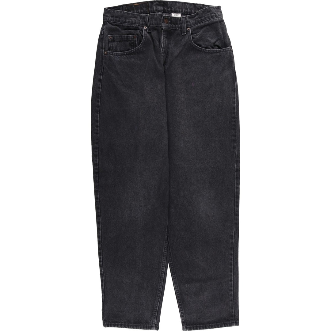 90'S Levi's 00560-0260 Loose Fit Tapered Leg Black Denim Pants, Made in USA, Men's Size W30 cotton black type Vintage Second Hand