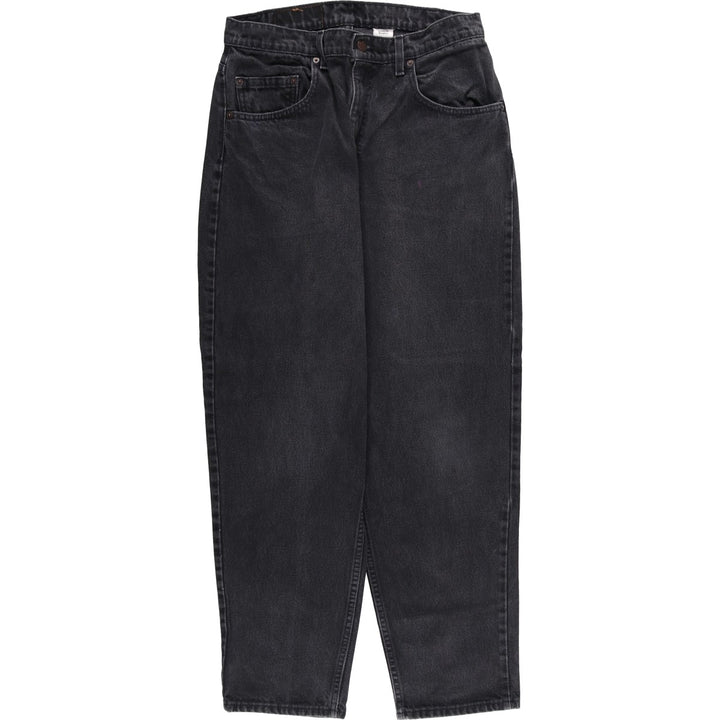 90'S Levi's 00560-0260 Loose Fit Tapered Leg Black Denim Pants, Made in USA, Men's Size W30 cotton black type Vintage Second Hand
