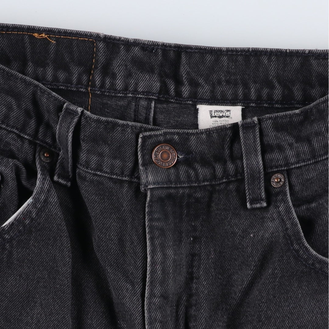 90'S Levi's 00560-0260 Loose Fit Tapered Leg Black Denim Pants, Made in USA, Men's Size W30 cotton black type Vintage Second Hand
