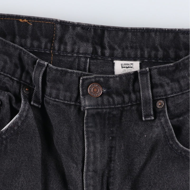 90'S Levi's 00560-0260 Loose Fit Tapered Leg Black Denim Pants, Made in USA, Men's Size W30 cotton black type Vintage Second Hand