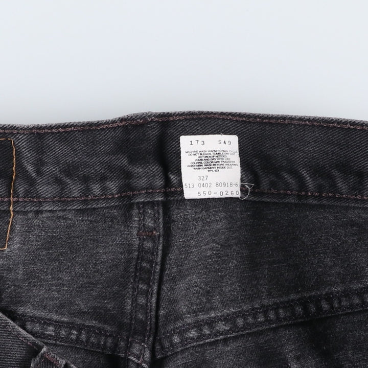 00'S Levi's 550 Relaxed Fit Black Denim Tapered Denim Pants Made in USA Men's W37 cotton black type Vintage Second Hand