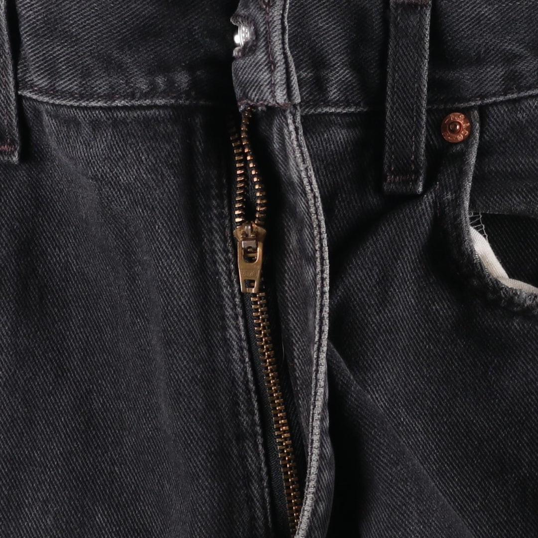 00'S Levi's 550 Relaxed Fit Black Denim Tapered Denim Pants Made in USA Men's W37 cotton black type Vintage Second Hand