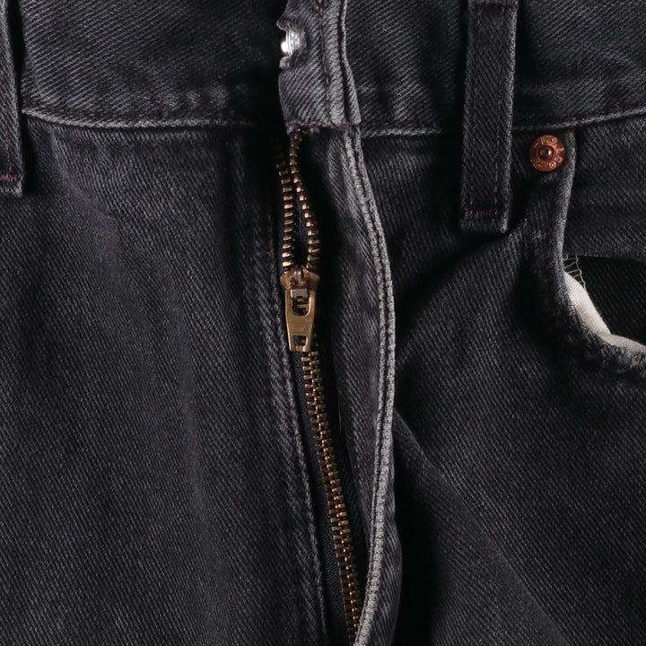 00'S Levi's 550 Relaxed Fit Black Denim Tapered Denim Pants Made in USA Men's W37 cotton black type Vintage Second Hand