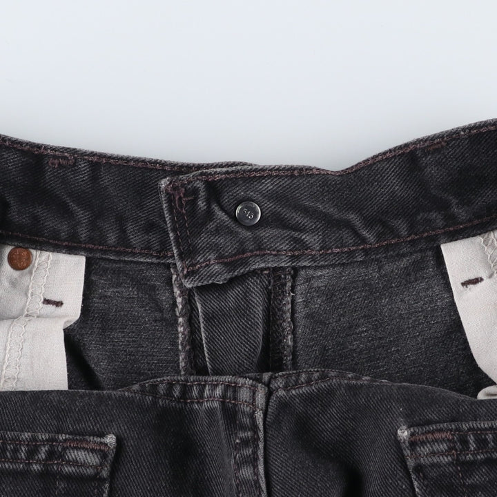 00'S Levi's 550 Relaxed Fit Black Denim Tapered Denim Pants Made in USA Men's W37 cotton black type Vintage Second Hand