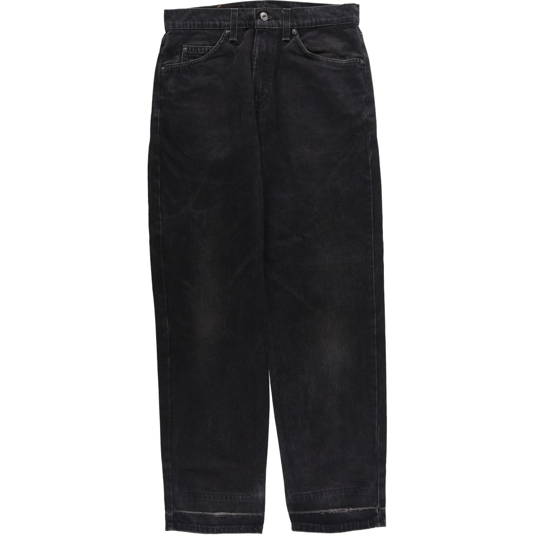 90'S Levi's 40550-4159 Relaxed Fit Tapered Denim Pants with Orange Tag, Black Denim, Made in USA, Men's Size W31 cotton black type Vintage Second Hand