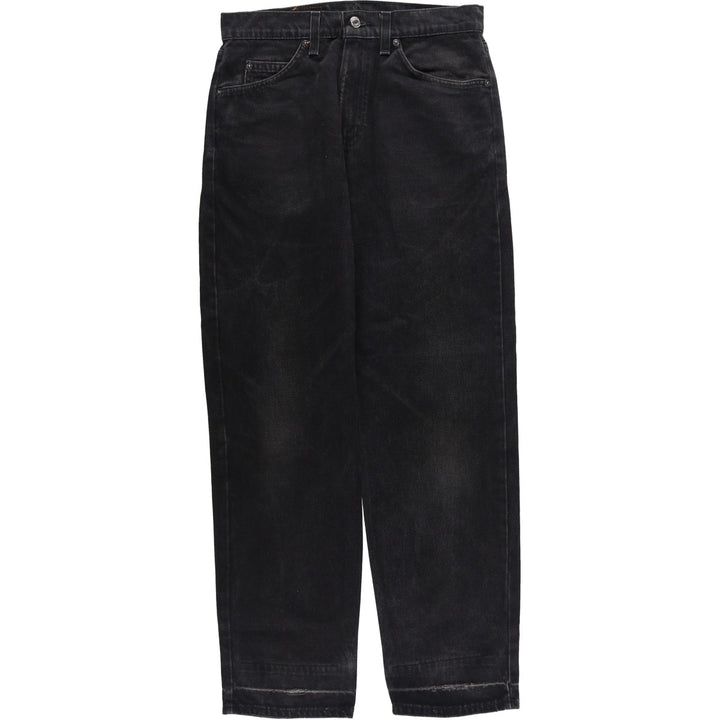 90'S Levi's 40550-4159 Relaxed Fit Tapered Denim Pants with Orange Tag, Black Denim, Made in USA, Men's Size W31 cotton black type Vintage Second Hand