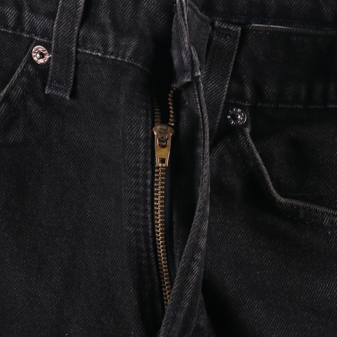 90'S Levi's 40550-4159 Relaxed Fit Tapered Denim Pants with Orange Tag, Black Denim, Made in USA, Men's Size W31 cotton black type Vintage Second Hand