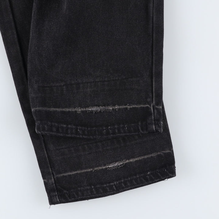 90'S Levi's 40550-4159 Relaxed Fit Tapered Denim Pants with Orange Tag, Black Denim, Made in USA, Men's Size W31 cotton black type Vintage Second Hand
