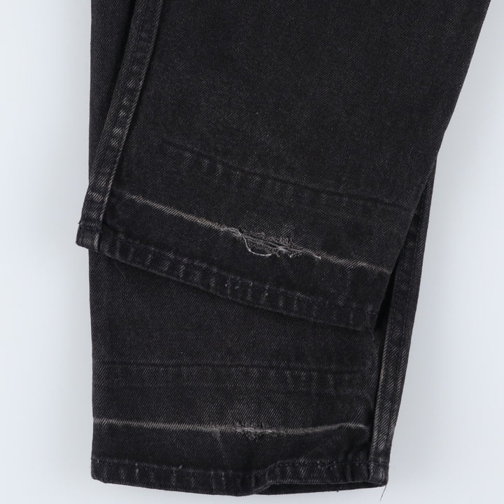 90'S Levi's 40550-4159 Relaxed Fit Tapered Denim Pants with Orange Tag, Black Denim, Made in USA, Men's Size W31 cotton black type Vintage Second Hand