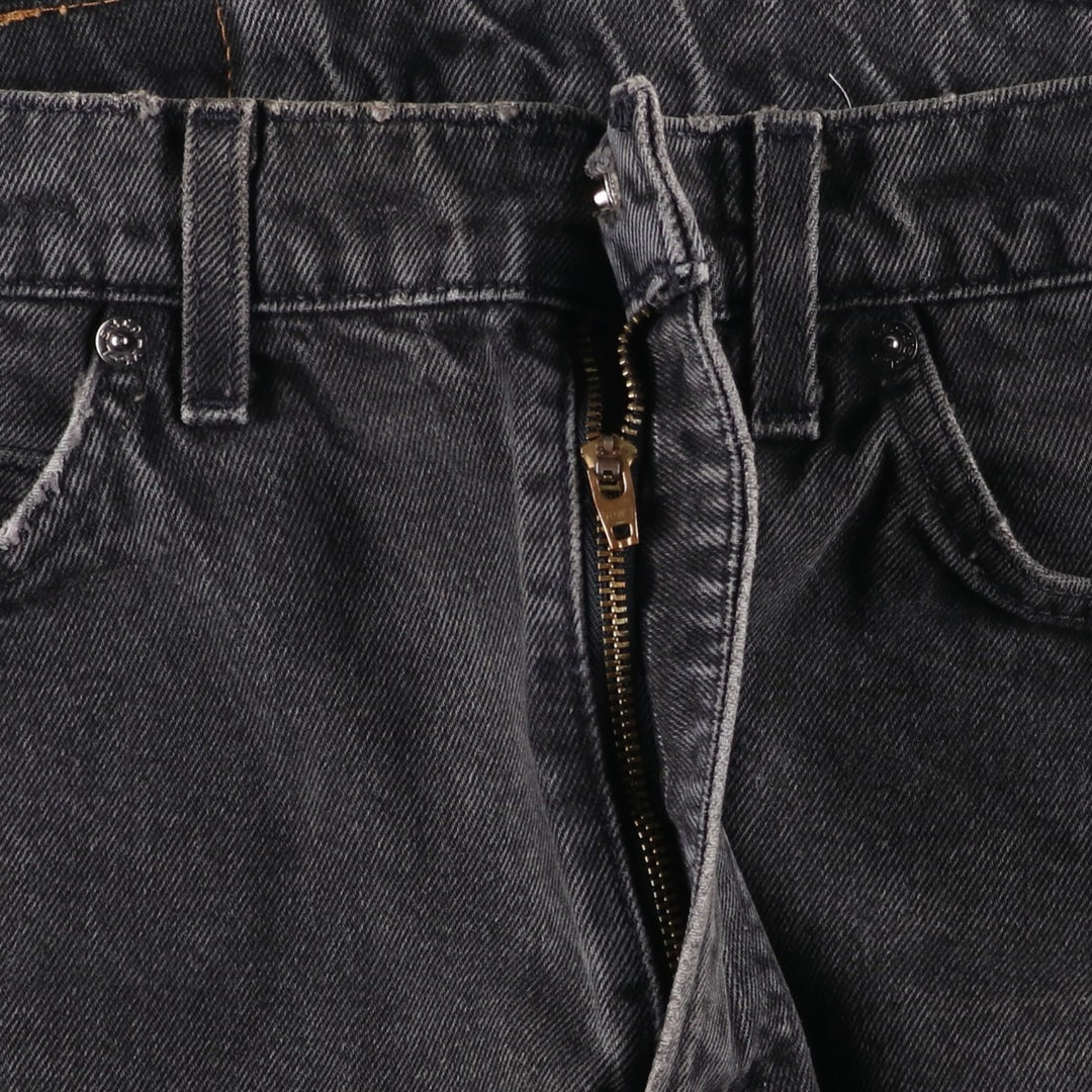 90'S Levi's 40550-4159 Relaxed Fit Tapered Denim Pants with Orange Tag, Black Denim, Made in USA, Men's Size 33 cotton black type Vintage Second Hand