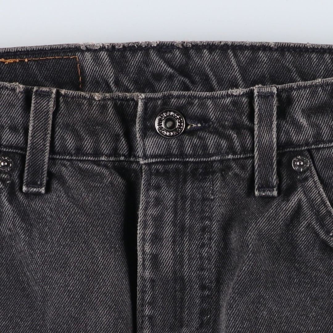 90'S Levi's 40550-4159 Relaxed Fit Tapered Denim Pants with Orange Tag, Black Denim, Made in USA, Men's Size 33 cotton black type Vintage Second Hand