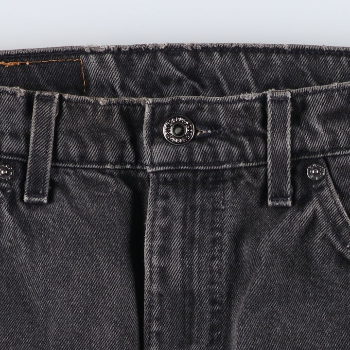 90'S Levi's 40550-4159 Relaxed Fit Tapered Denim Pants with Orange Tag, Black Denim, Made in USA, Men's Size 33 cotton black type Vintage Second Hand