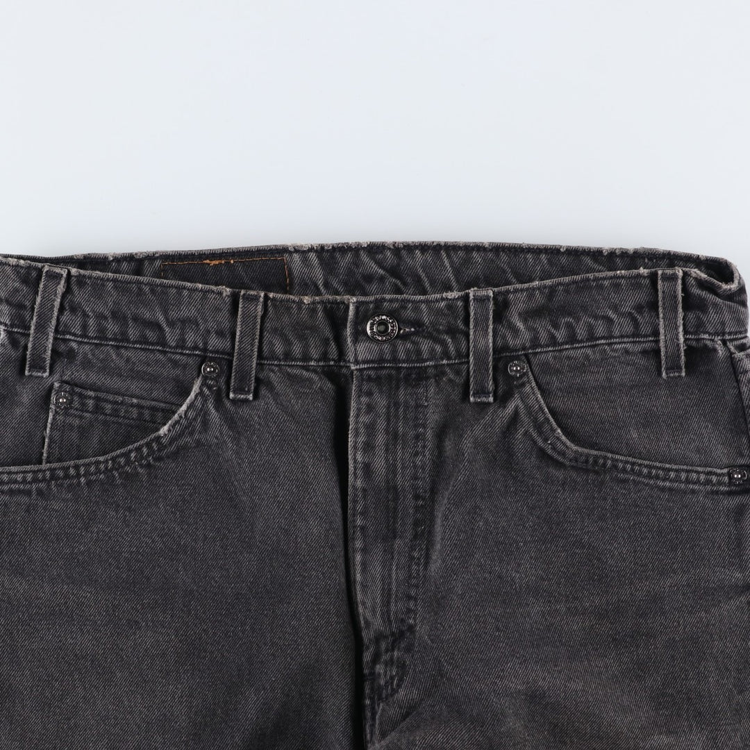 90'S Levi's 40550-4159 Relaxed Fit Tapered Denim Pants with Orange Tag, Black Denim, Made in USA, Men's Size 33 cotton black type Vintage Second Hand