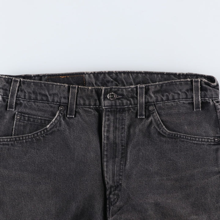 90'S Levi's 40550-4159 Relaxed Fit Tapered Denim Pants with Orange Tag, Black Denim, Made in USA, Men's Size 33 cotton black type Vintage Second Hand