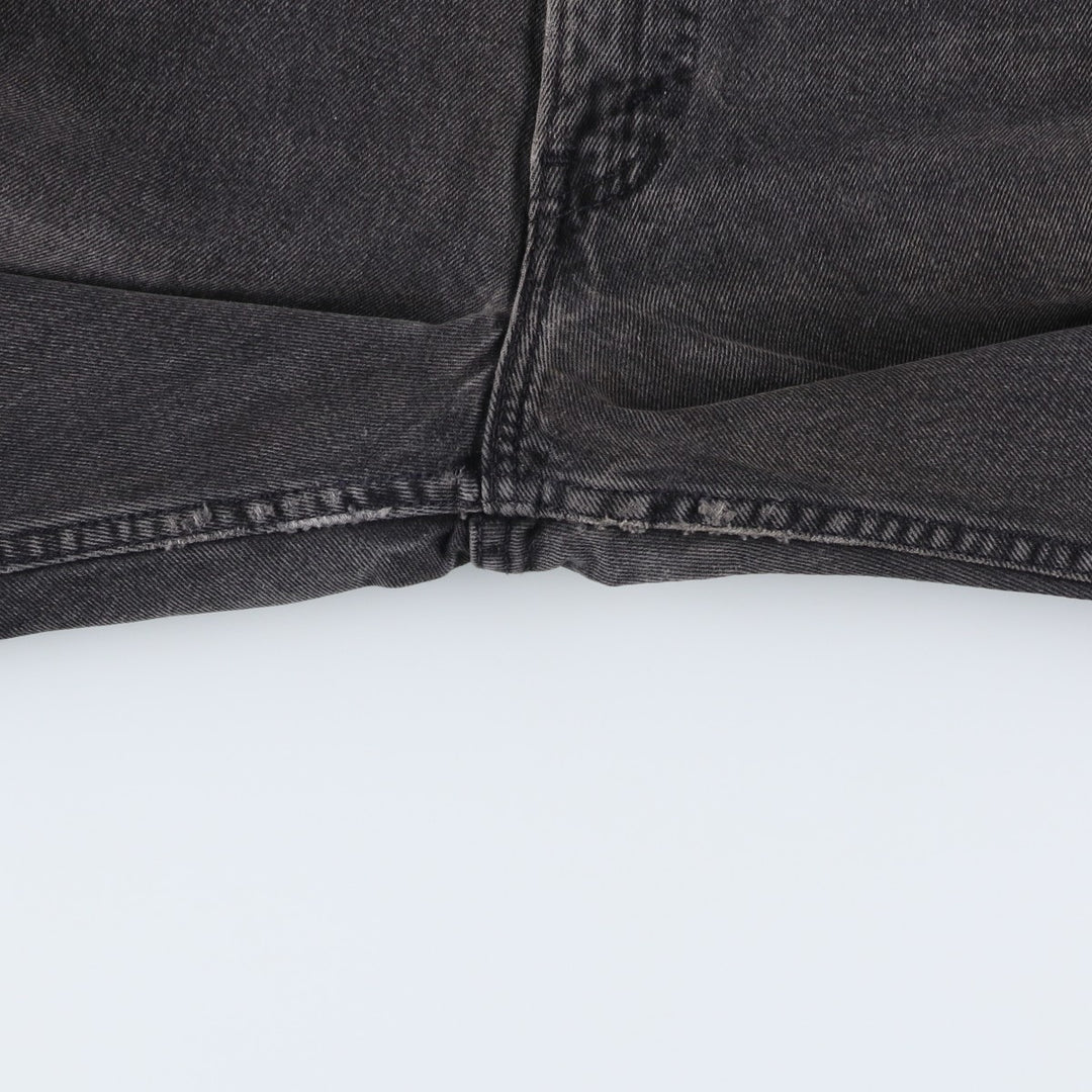 90'S Levi's 40550-4159 Relaxed Fit Tapered Denim Pants with Orange Tag, Black Denim, Made in USA, Men's Size 33 cotton black type Vintage Second Hand