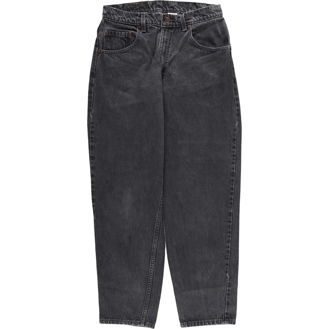 90'S Levi's 00560-0260 Loose Fit Tapered Leg Black Denim Pants, Made in USA, Men's Size W30 cotton black type Vintage Second Hand