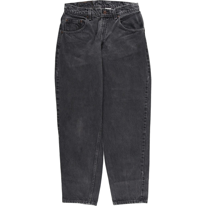 90'S Levi's 00560-0260 Loose Fit Tapered Leg Black Denim Pants, Made in USA, Men's Size W30 cotton black type Vintage Second Hand