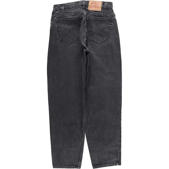 90'S Levi's 00560-0260 Loose Fit Tapered Leg Black Denim Pants, Made in USA, Men's Size W30 cotton black type Vintage Second Hand