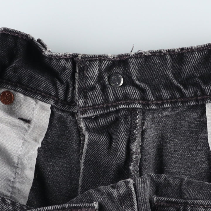 90'S Levi's 00560-0260 Loose Fit Tapered Leg Black Denim Pants, Made in USA, Men's Size W30 cotton black type Vintage Second Hand