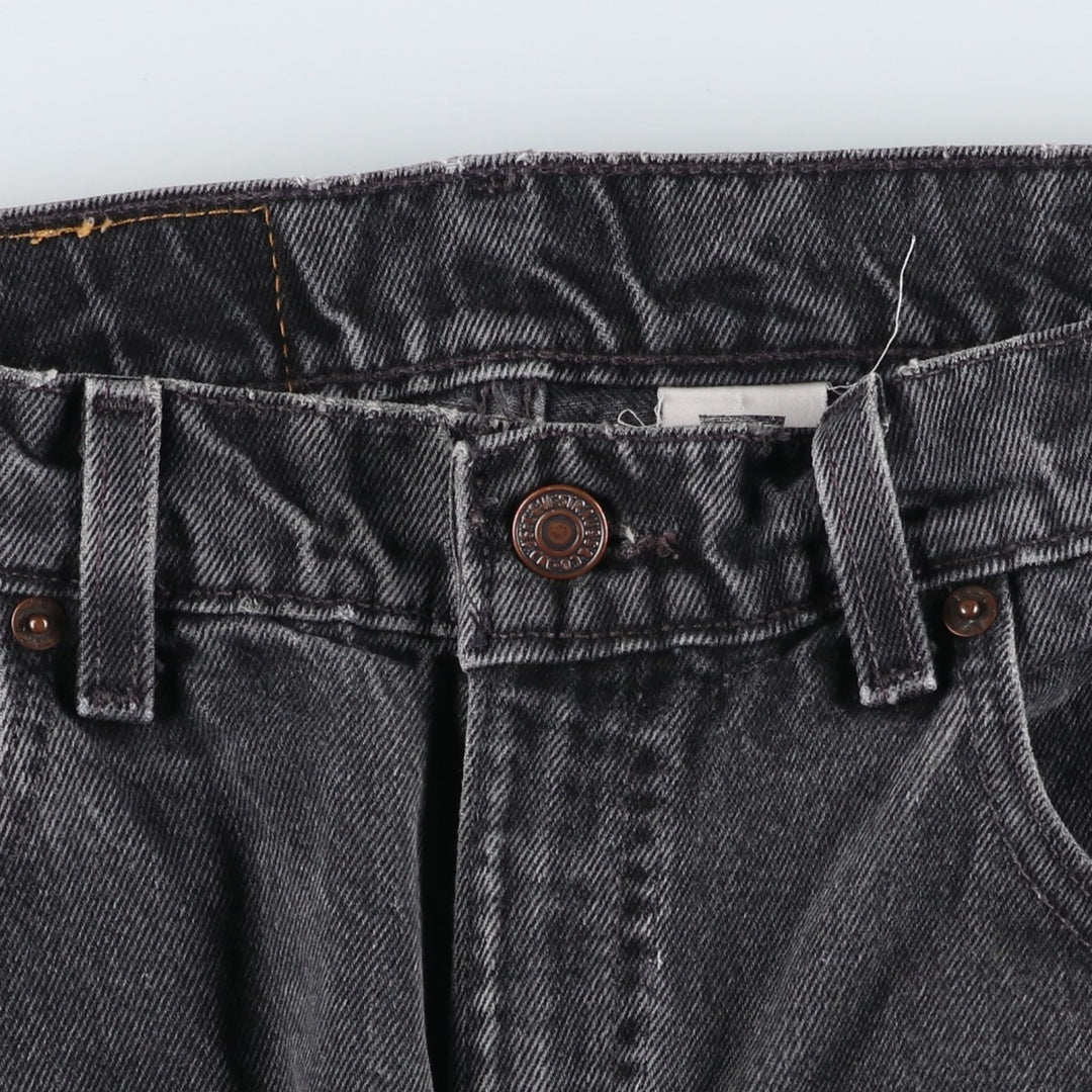 90'S Levi's 00560-0260 Loose Fit Tapered Leg Black Denim Pants, Made in USA, Men's Size W30 cotton black type Vintage Second Hand