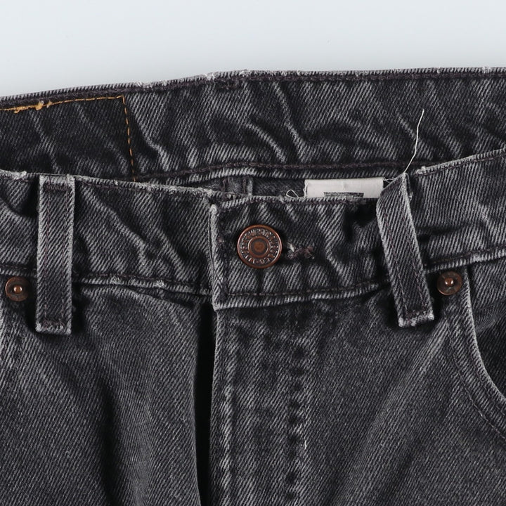 90'S Levi's 00560-0260 Loose Fit Tapered Leg Black Denim Pants, Made in USA, Men's Size W30 cotton black type Vintage Second Hand