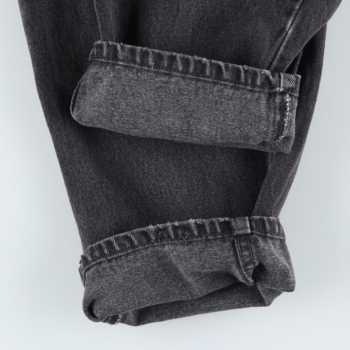 90'S Levi's 00560-0260 Loose Fit Tapered Leg Black Denim Pants, Made in USA, Men's Size W30 cotton black type Vintage Second Hand