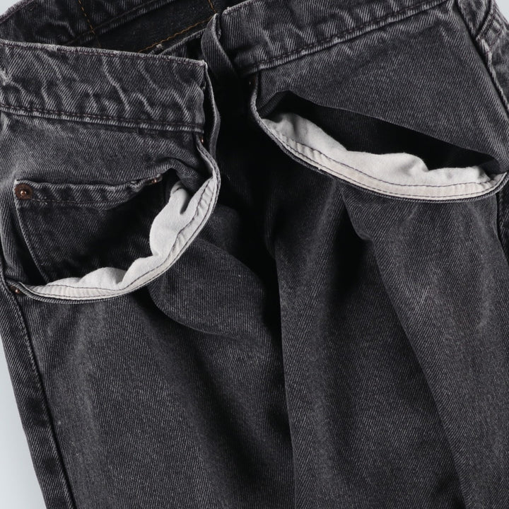 90'S Levi's 00560-0260 Loose Fit Tapered Leg Black Denim Pants, Made in USA, Men's Size W30 cotton black type Vintage Second Hand