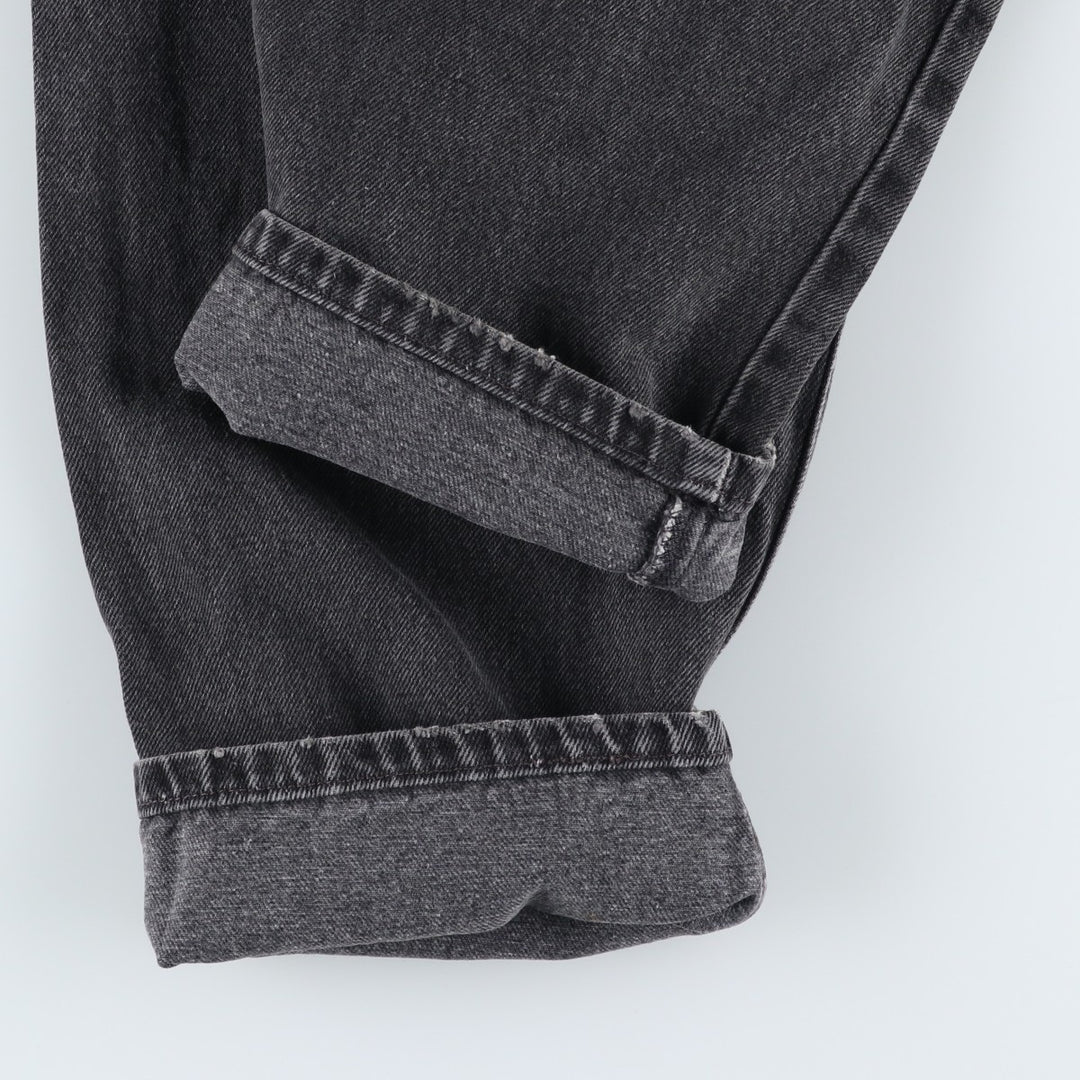 90'S Levi's 00560-0260 Loose Fit Tapered Leg Black Denim Pants, Made in USA, Men's Size W30 cotton black type Vintage Second Hand