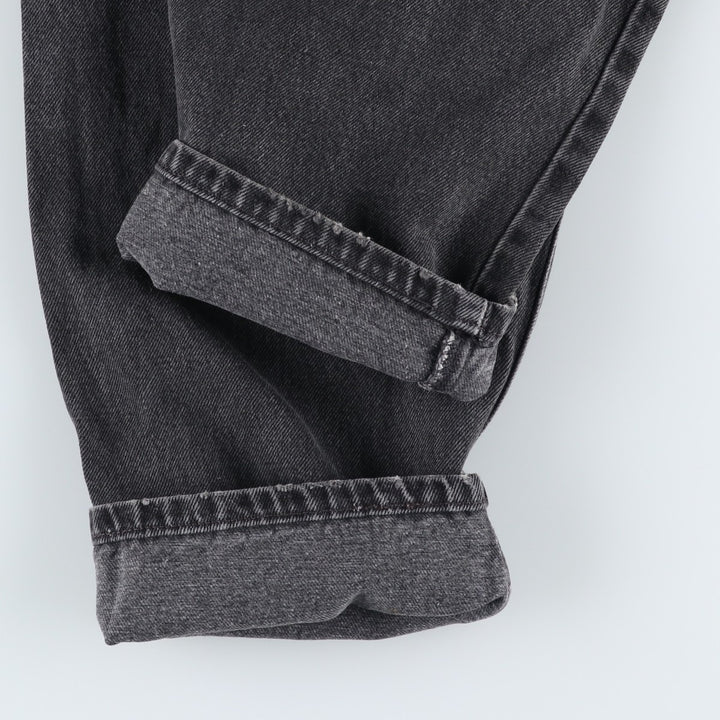 90'S Levi's 00560-0260 Loose Fit Tapered Leg Black Denim Pants, Made in USA, Men's Size W30 cotton black type Vintage Second Hand
