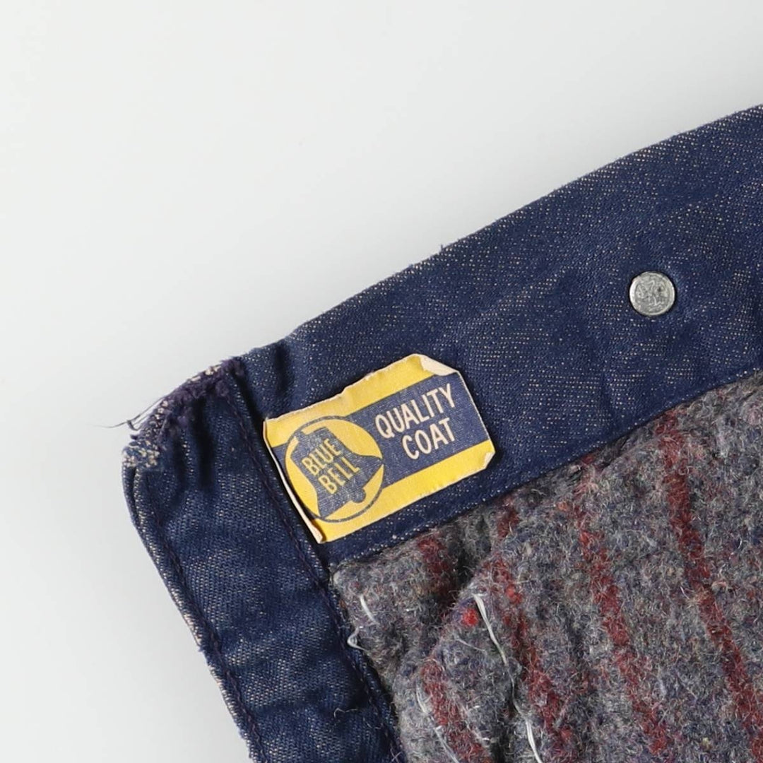 Vintage 1970'S Wrangler Blue Bell Bat-Dyed Denim Coveralls, Men's Size XL unclear blue type Vintage Second Hand