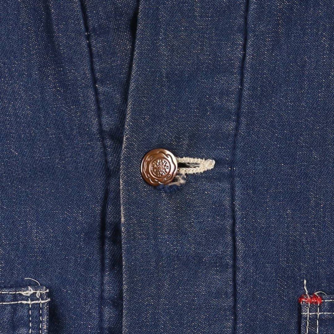 Vintage 1970'S Wrangler Blue Bell Bat-Dyed Denim Coveralls, Men's Size XL unclear blue type Vintage Second Hand