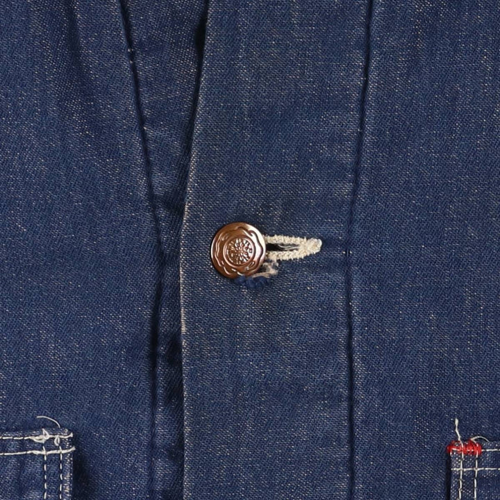 Vintage 1970'S Wrangler Blue Bell Bat-Dyed Denim Coveralls, Men's Size XL unclear blue type Vintage Second Hand