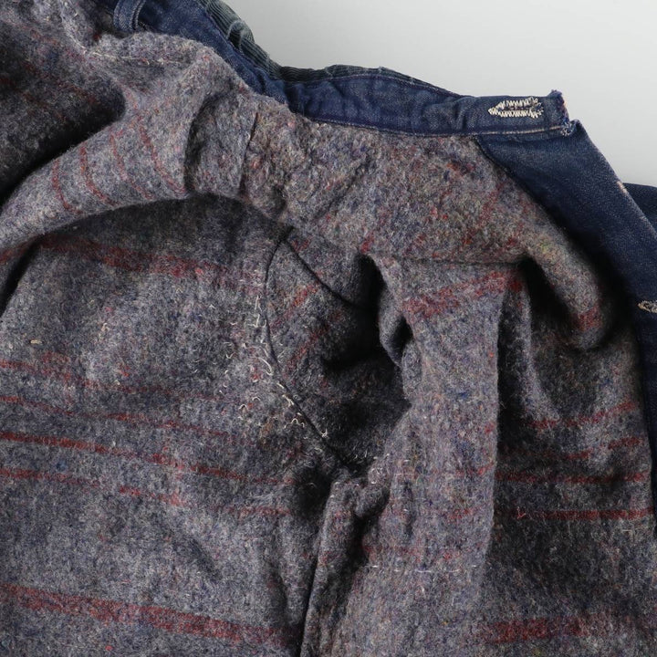 Vintage 1970'S Wrangler Blue Bell Bat-Dyed Denim Coveralls, Men's Size XL unclear blue type Vintage Second Hand