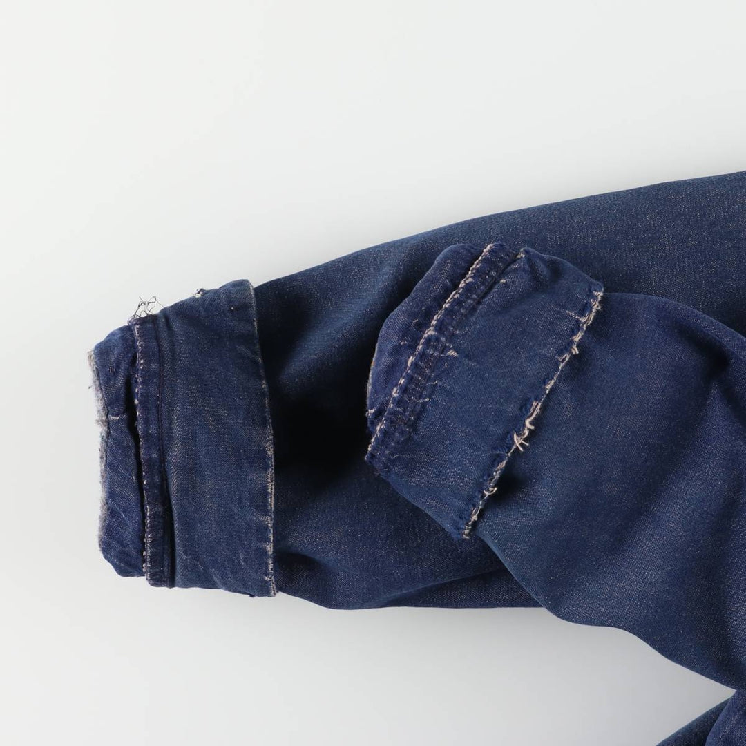 Vintage 1970'S Wrangler Blue Bell Bat-Dyed Denim Coveralls, Men's Size XL unclear blue type Vintage Second Hand
