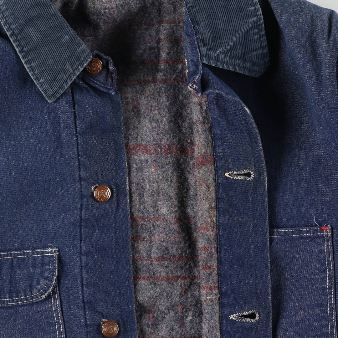 Vintage 1970'S Wrangler Blue Bell Bat-Dyed Denim Coveralls, Men's Size XL unclear blue type Vintage Second Hand