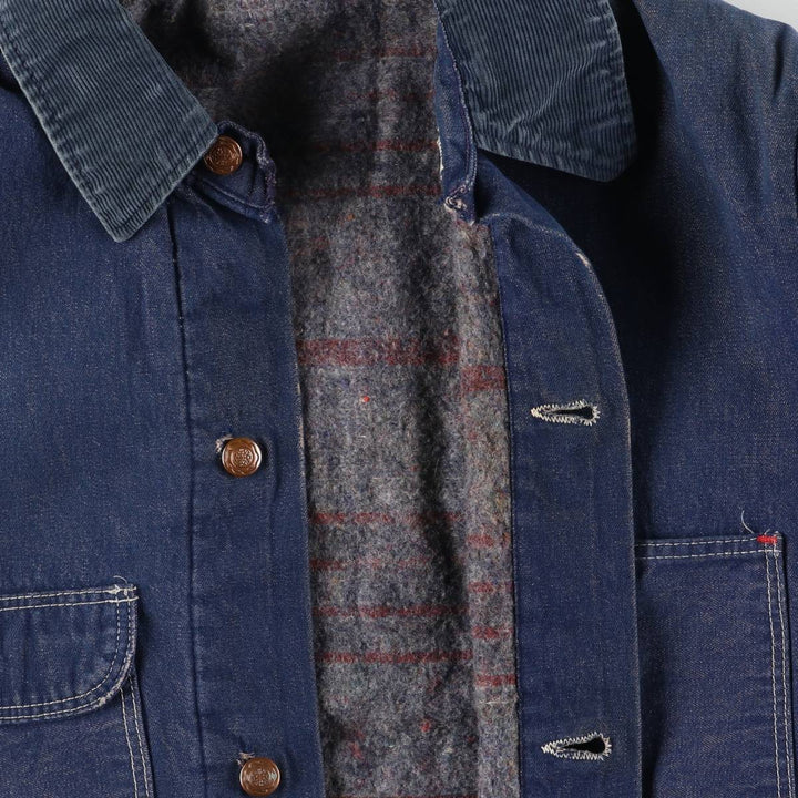 Vintage 1970'S Wrangler Blue Bell Bat-Dyed Denim Coveralls, Men's Size XL unclear blue type Vintage Second Hand