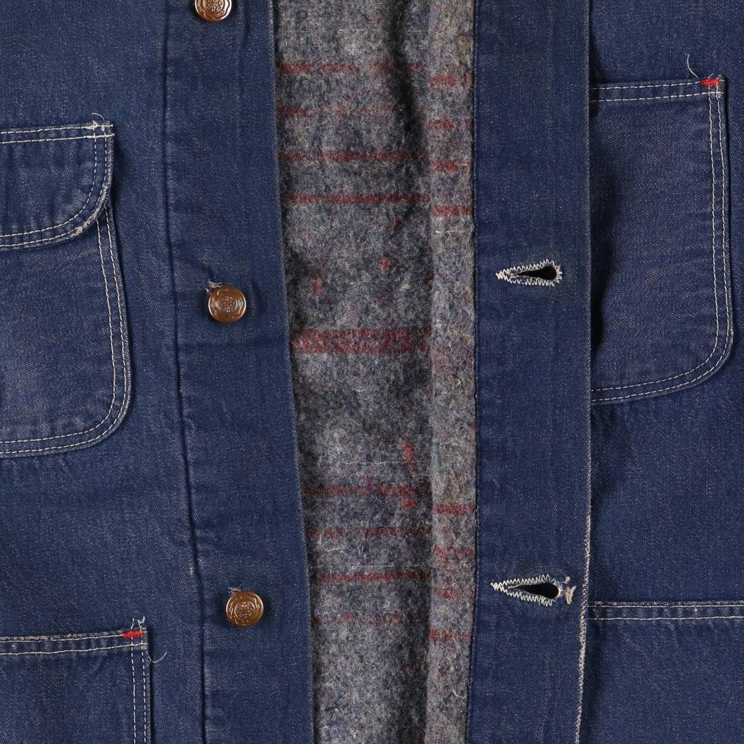 Vintage 1970'S Wrangler Blue Bell Bat-Dyed Denim Coveralls, Men's Size XL unclear blue type Vintage Second Hand