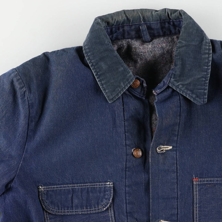 Vintage 1970'S Wrangler Blue Bell Bat-Dyed Denim Coveralls, Men's Size XL unclear blue type Vintage Second Hand