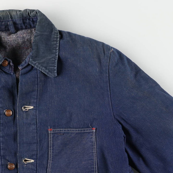 Vintage 1970'S Wrangler Blue Bell Bat-Dyed Denim Coveralls, Men's Size XL unclear blue type Vintage Second Hand