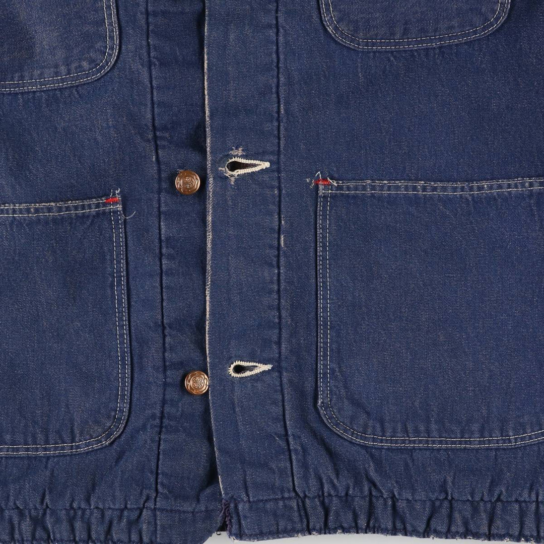 Vintage 1970'S Wrangler Blue Bell Bat-Dyed Denim Coveralls, Men's Size XL unclear blue type Vintage Second Hand