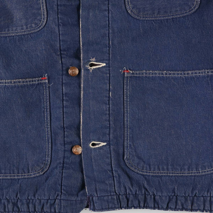 Vintage 1970'S Wrangler Blue Bell Bat-Dyed Denim Coveralls, Men's Size XL unclear blue type Vintage Second Hand