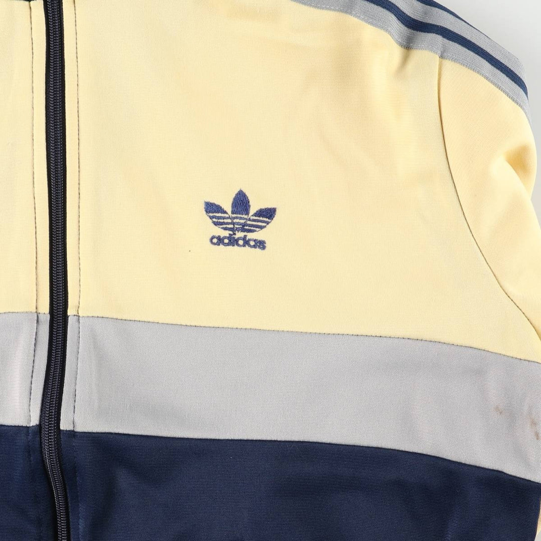 Vintage 1970'S adidas VENTEX ATP Track Jacket, Made in the UK, Men's Size Medium polyester black type Vintage Second Hand