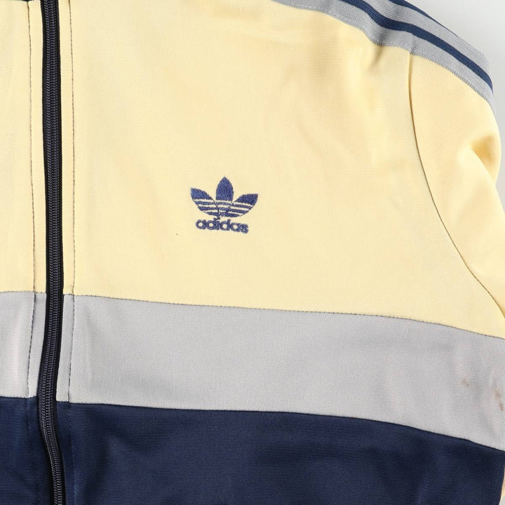 Vintage 1970'S adidas VENTEX ATP Track Jacket, Made in the UK, Men's Size Medium polyester black type Vintage Second Hand