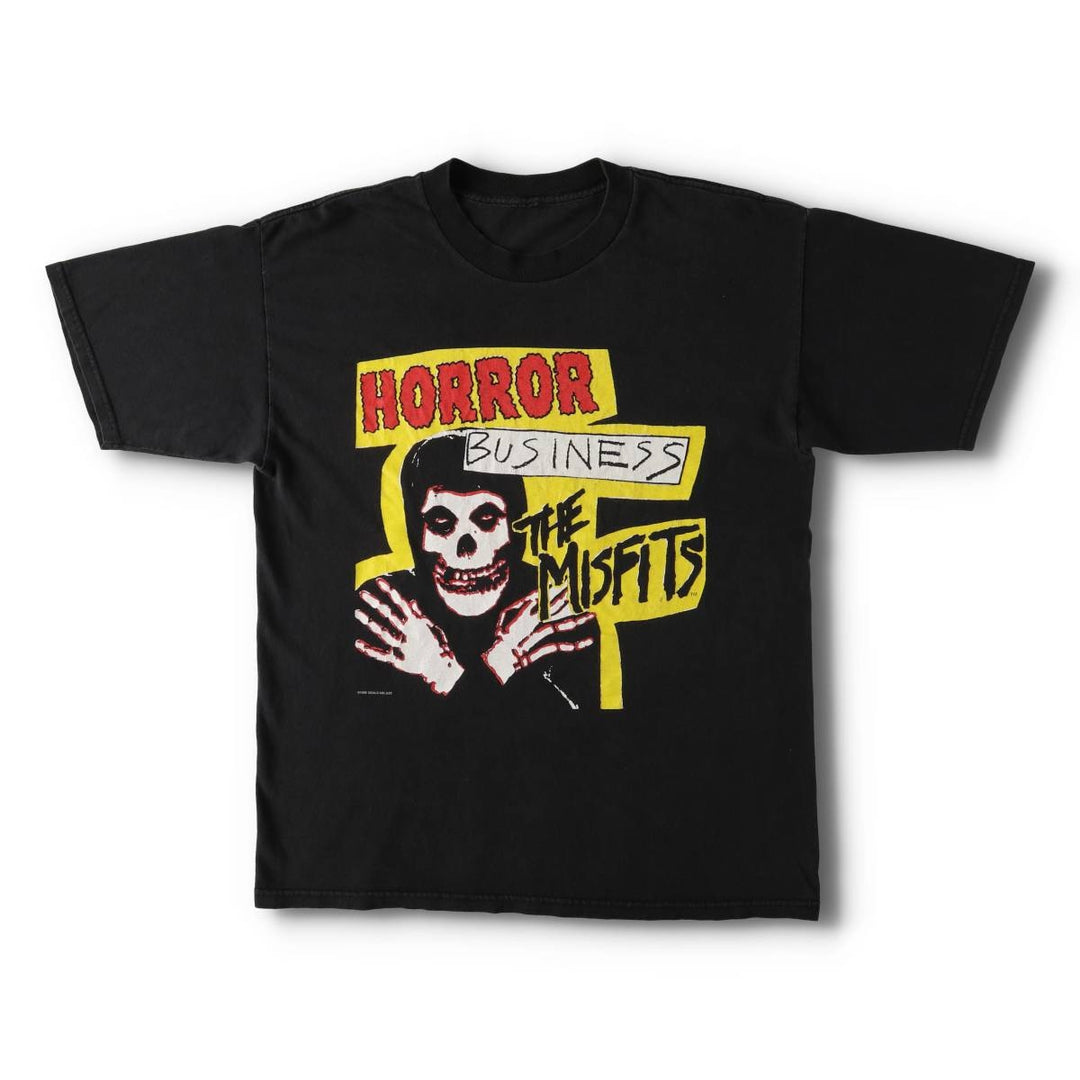 Vintage 90'S Misfits band T-shirt, size M, men's unclear black type Vintage Second Hand