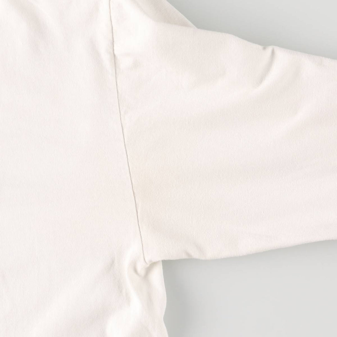 2000'S Harley-Davidson Fire Pattern Long Sleeve T-Shirt, Made in USA, Men's Size XL cotton white type Vintage Second Hand