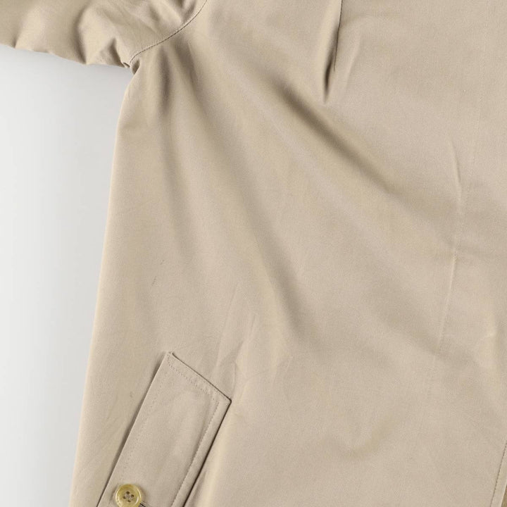 80s-90'S Burberry Balmacaan Coat, Made in England, Women's XXL cotton Beige type Vintage Second Hand